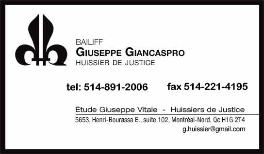 Giancaspro Huissier De